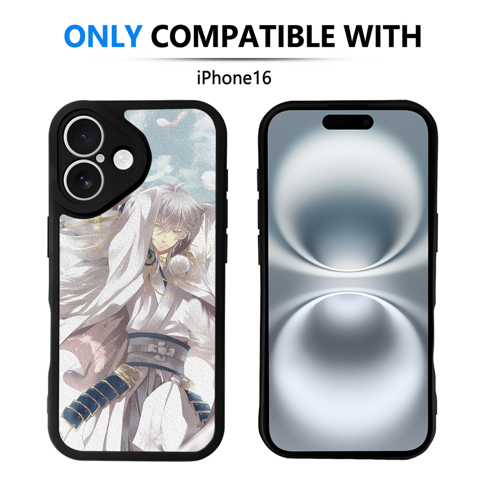 （画像用） 刀剣乱舞 Touken Ranbu 【iPhone 16シリーズ対応】シリコンスマホケース（レザー調） 材質：シリコン